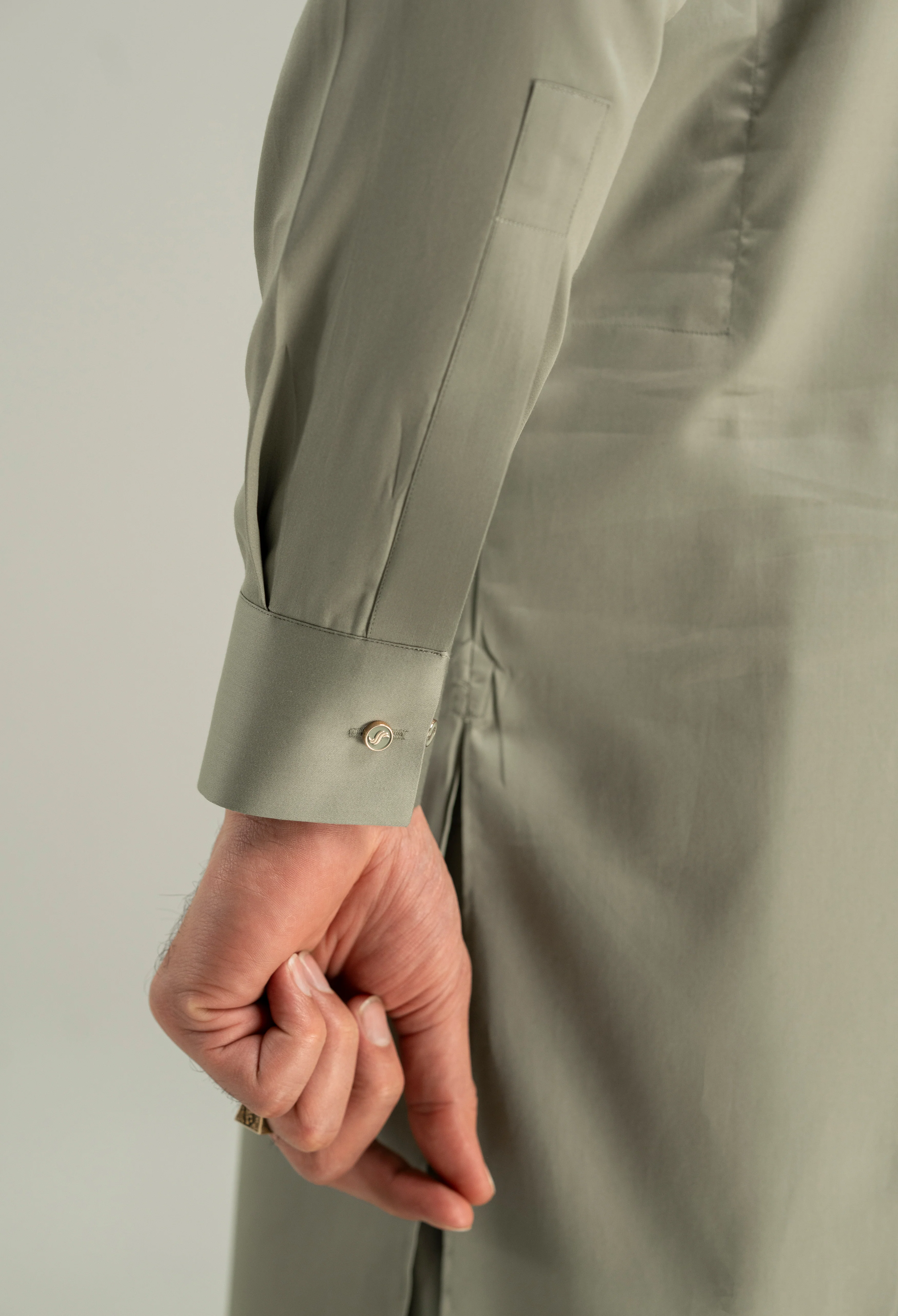 Pistachio Green Cotton Kameez Shalwar - Image 3