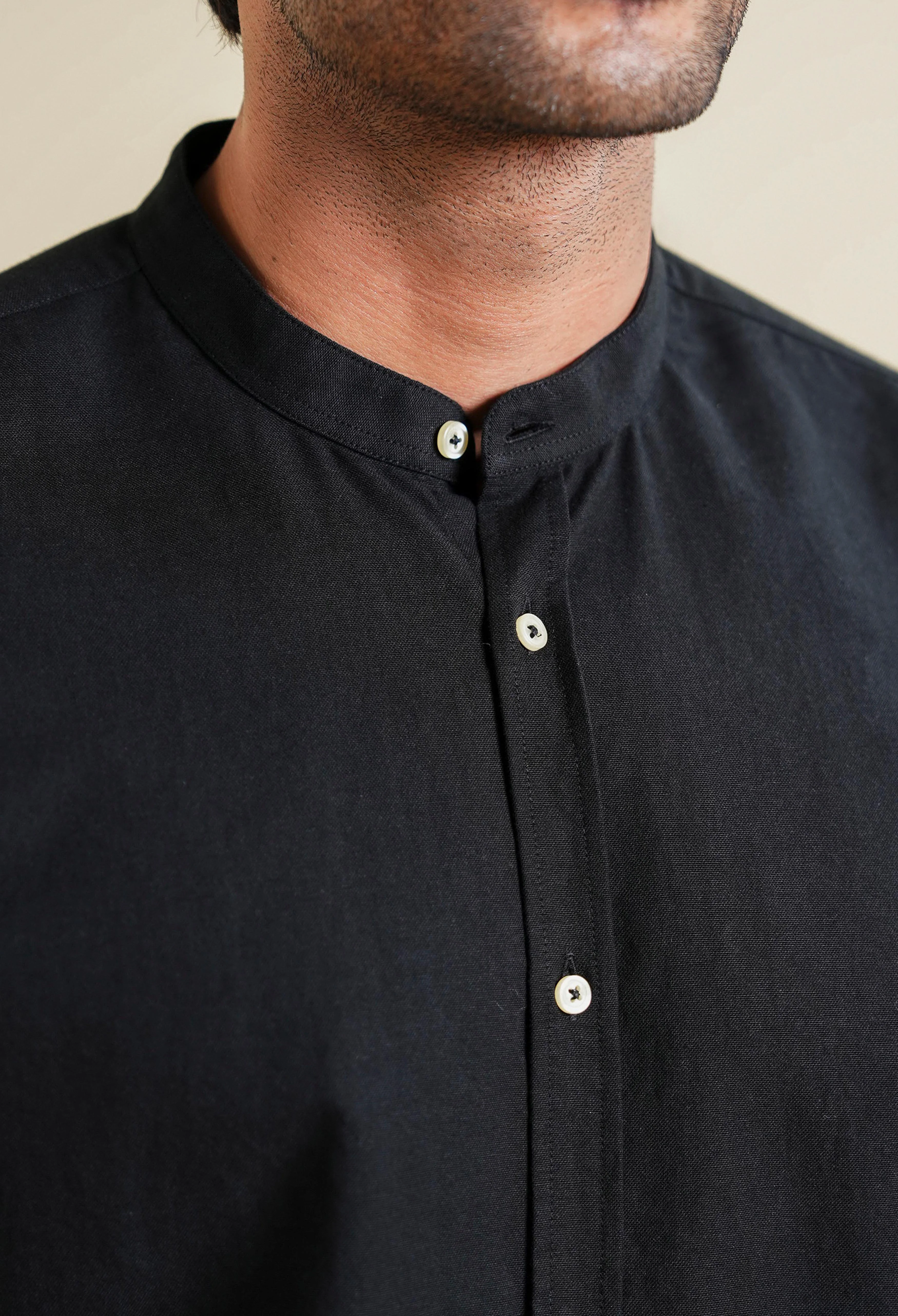 Raisan Black Oxford Shirt - Image 3