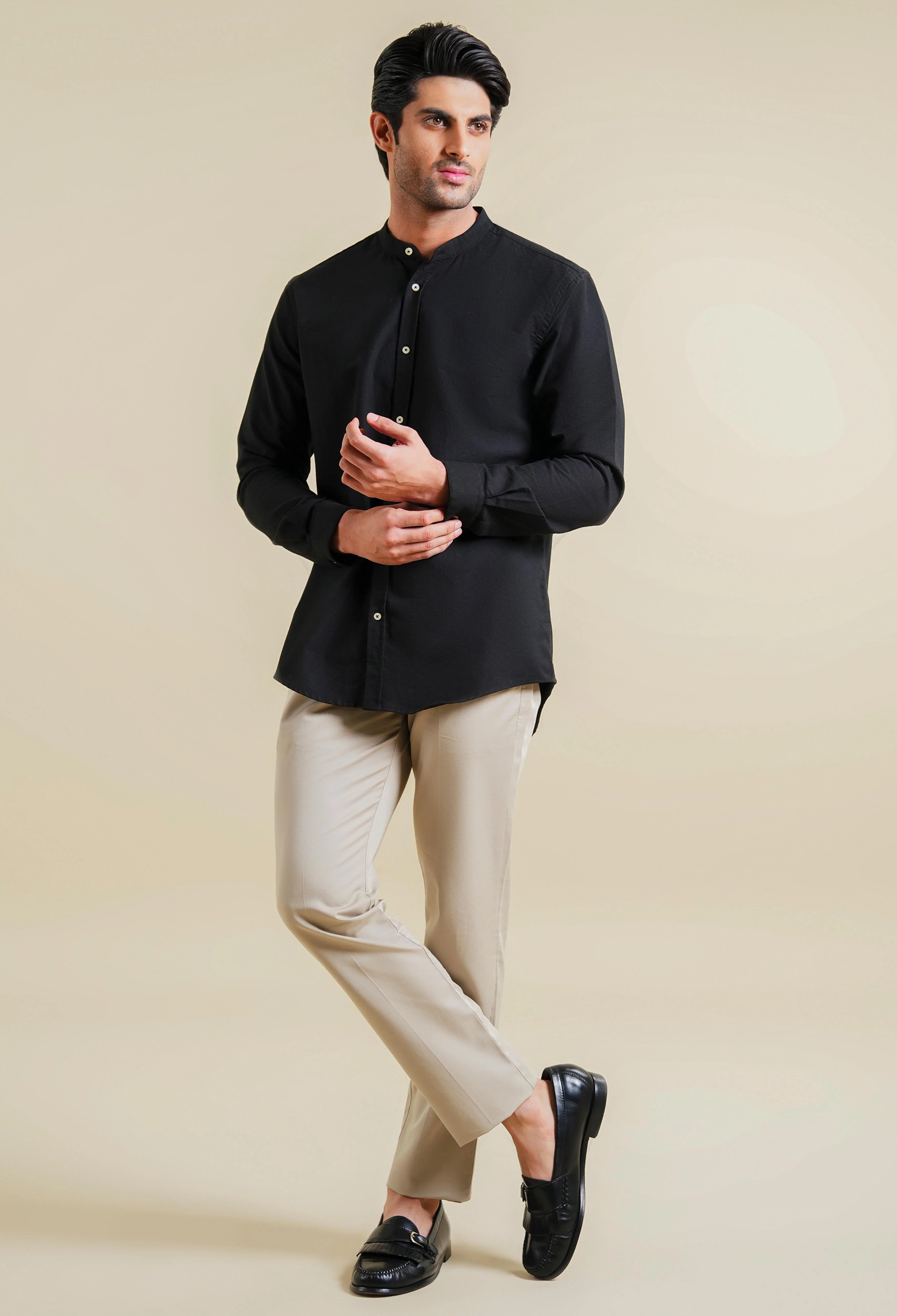 Raisan Black Oxford Shirt - Image 7