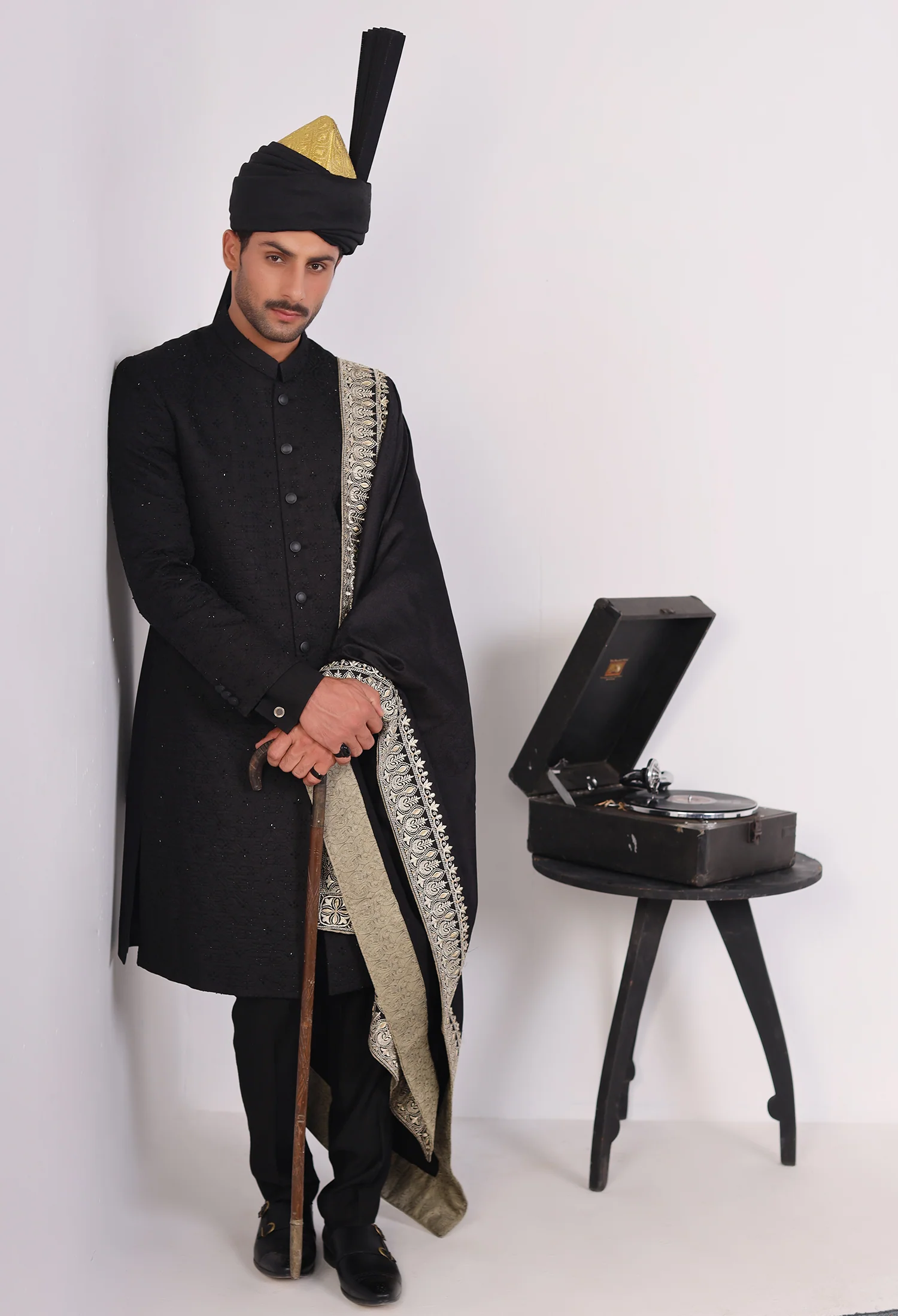 Raisin Black Sherwani (Sher-000444) - Image 3