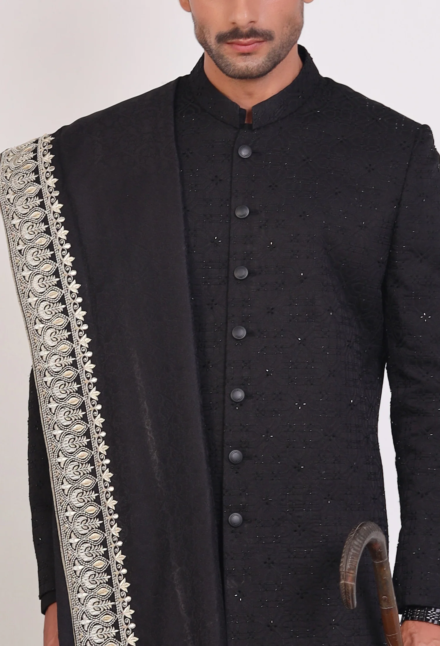 Raisin Black Sherwani (Sher-000444) - Image 5