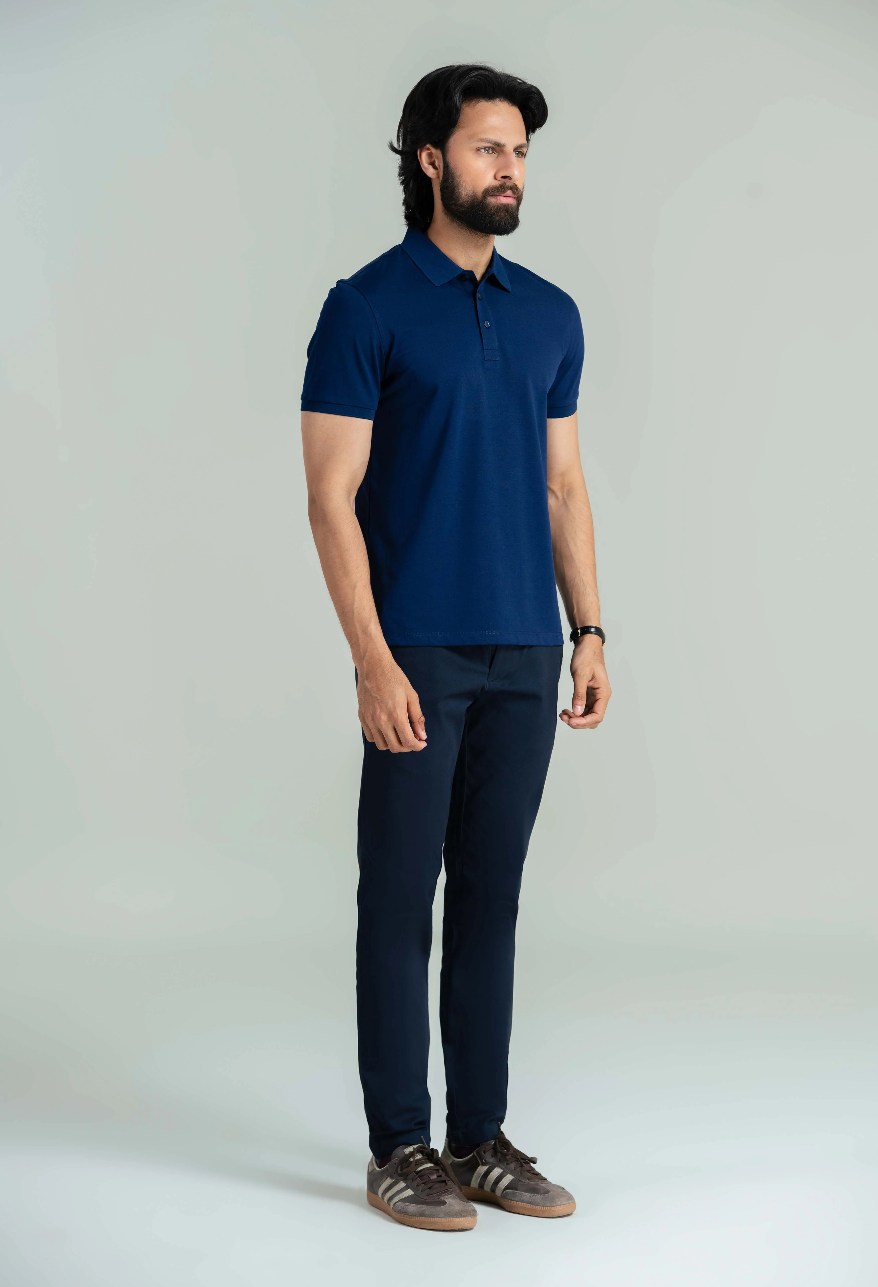 Royal Blue Basic Polo - Image 6