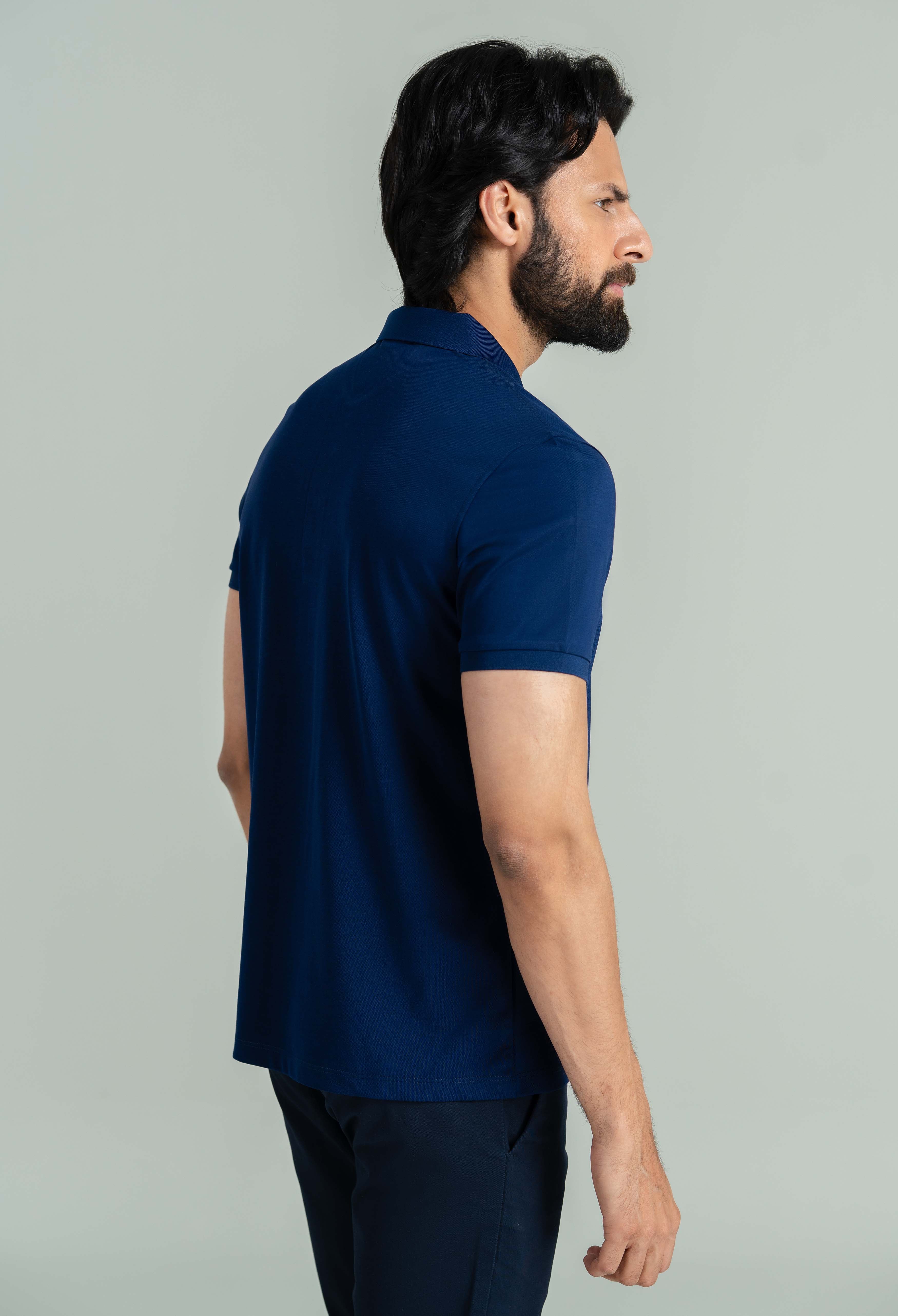 Royal Blue Basic Polo - Image 7