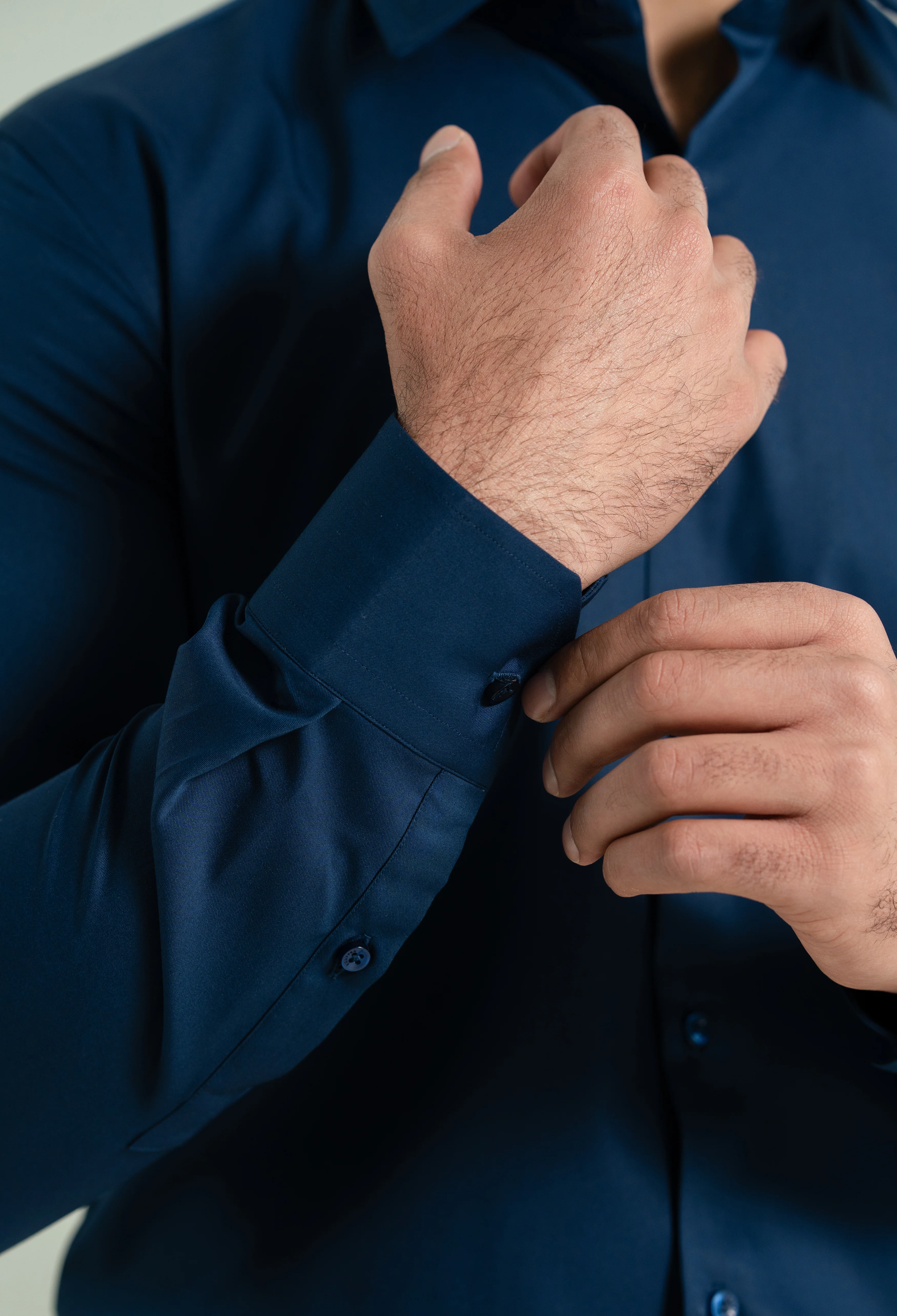 Royal Blue Semi Formal Shirt - Image 3