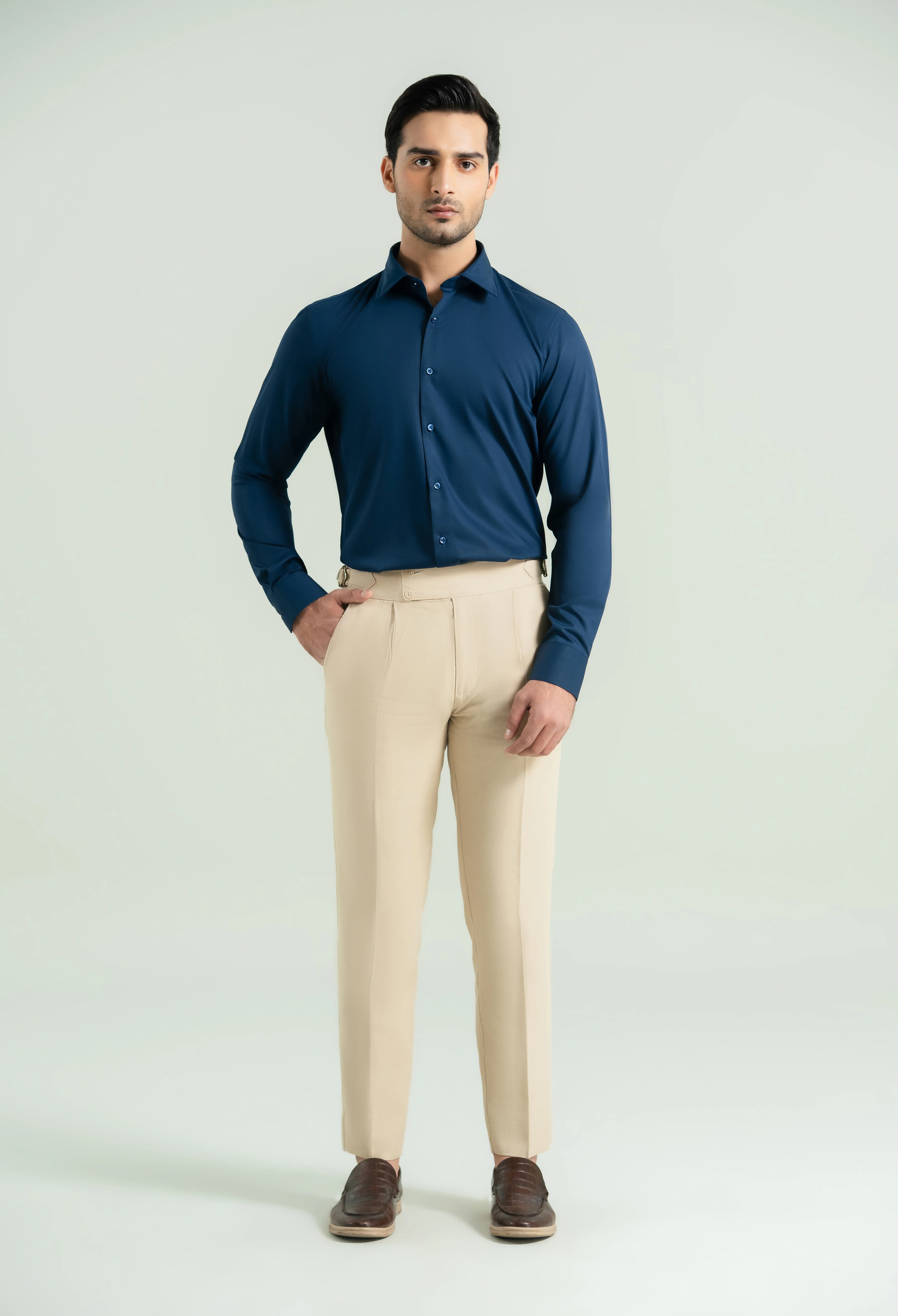 Royal Blue Semi Formal Shirt - Image 5
