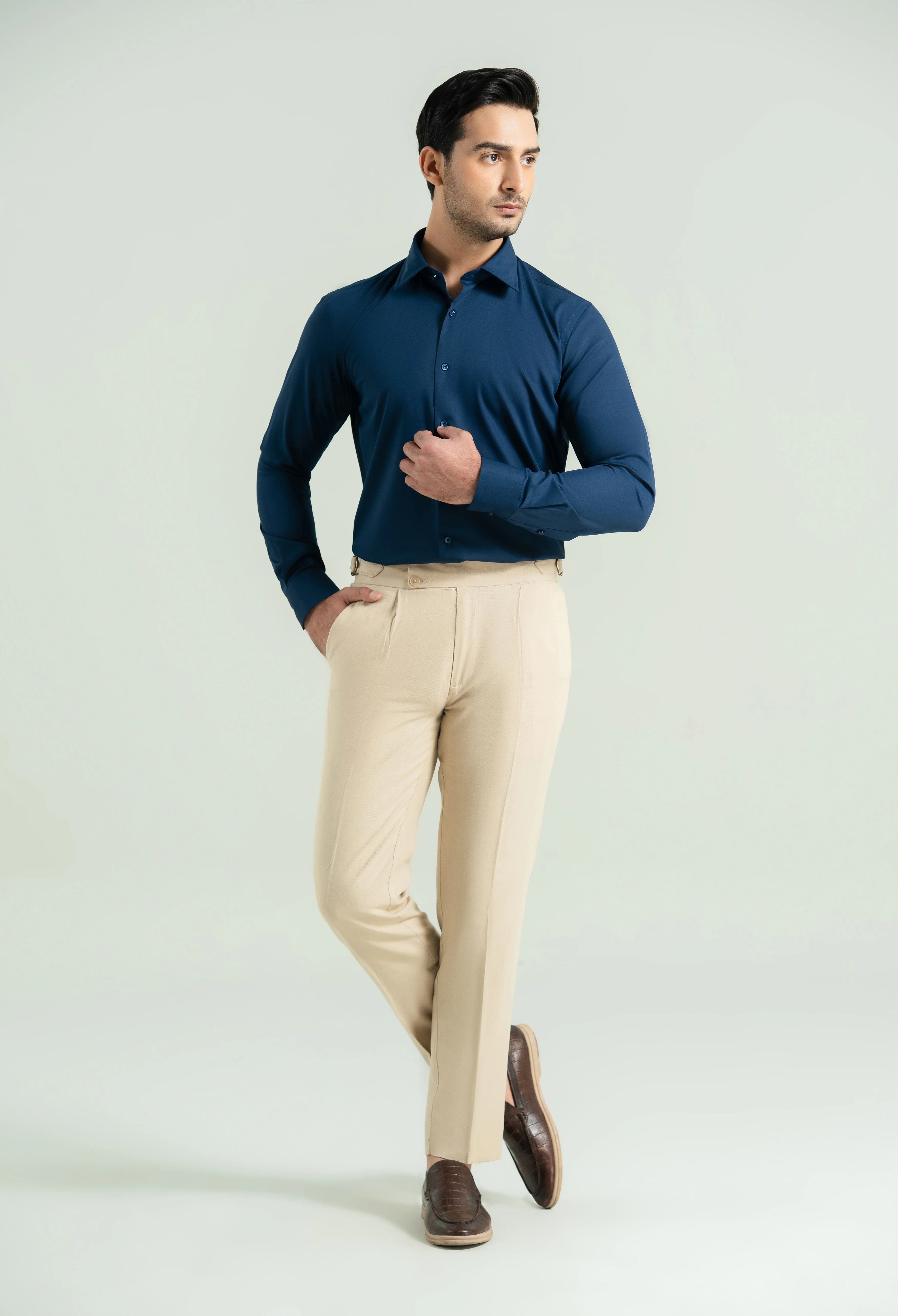 Royal Blue Semi Formal Shirt - Image 6
