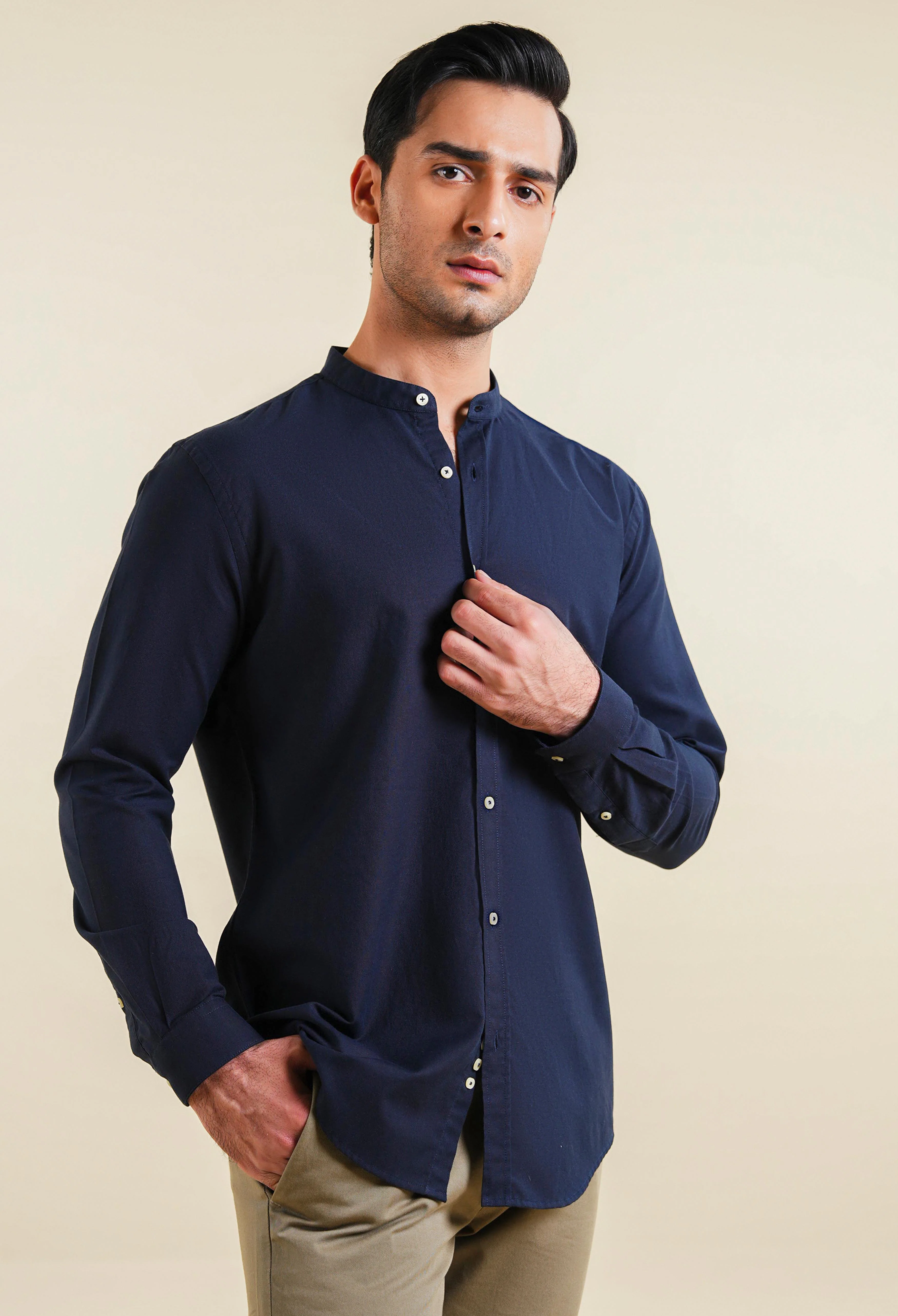 Universe Deep Blue Oxford Shirt - Image 5