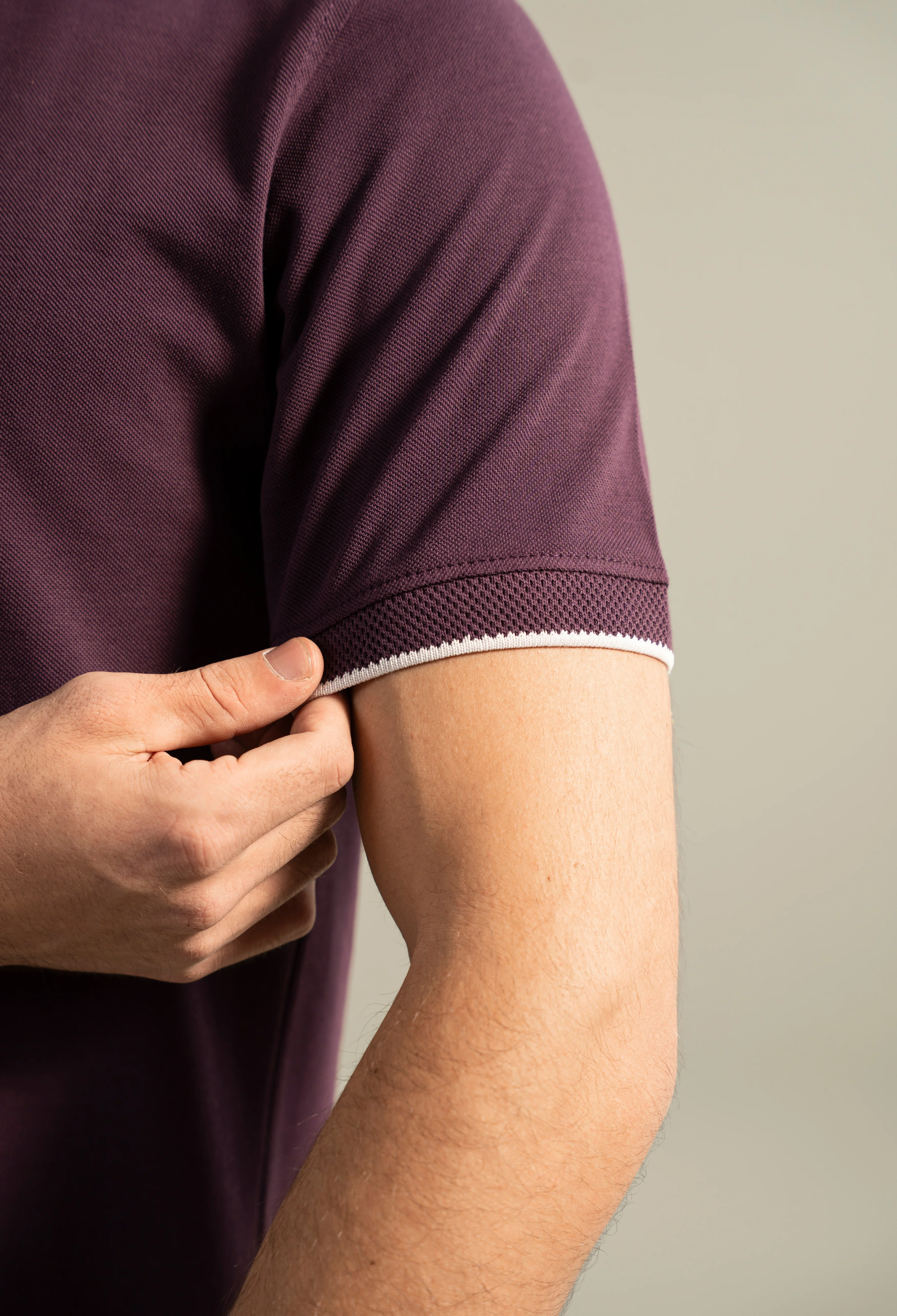 Wine Purple Polo - Image 3