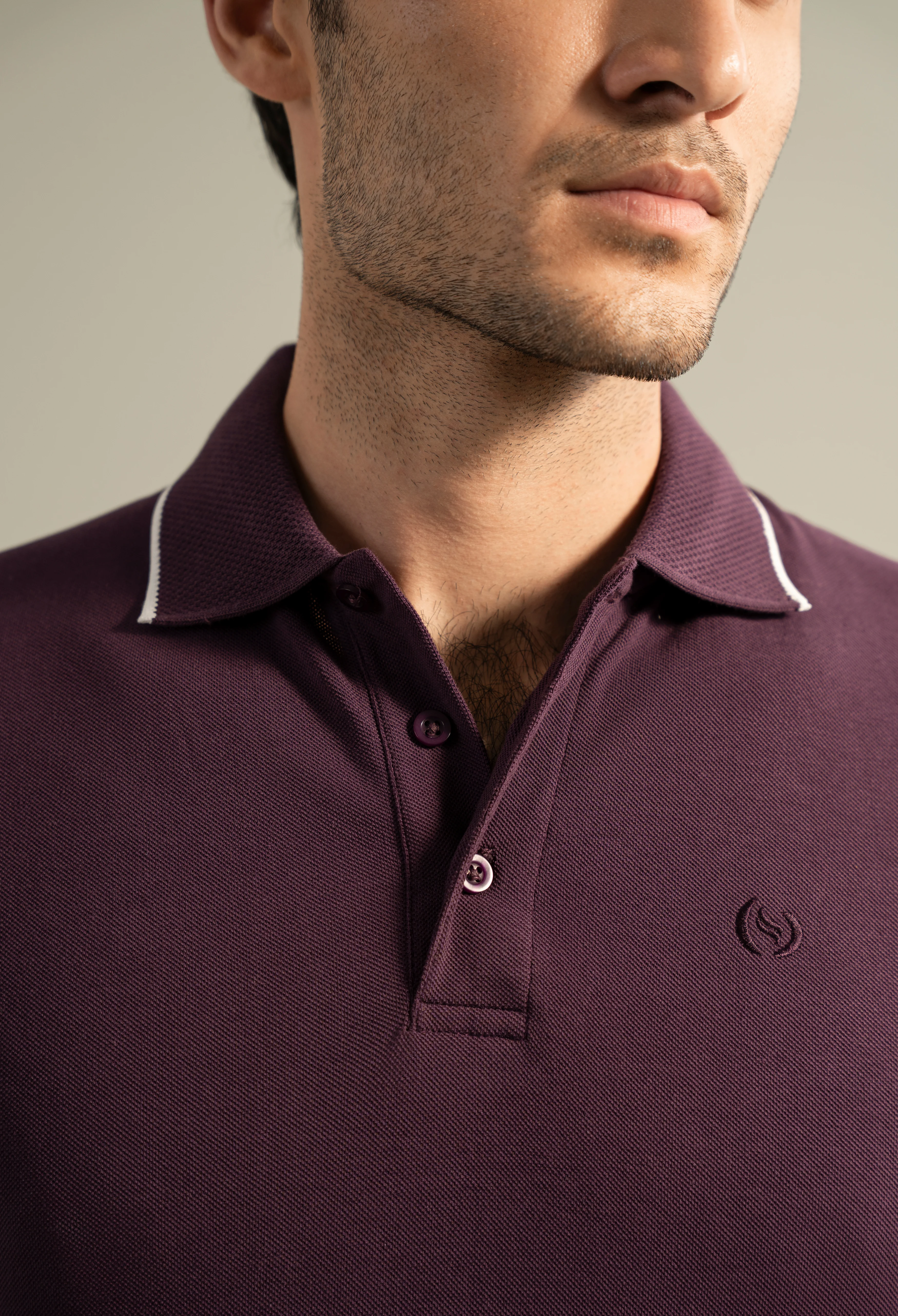 Wine Purple Polo - Image 4