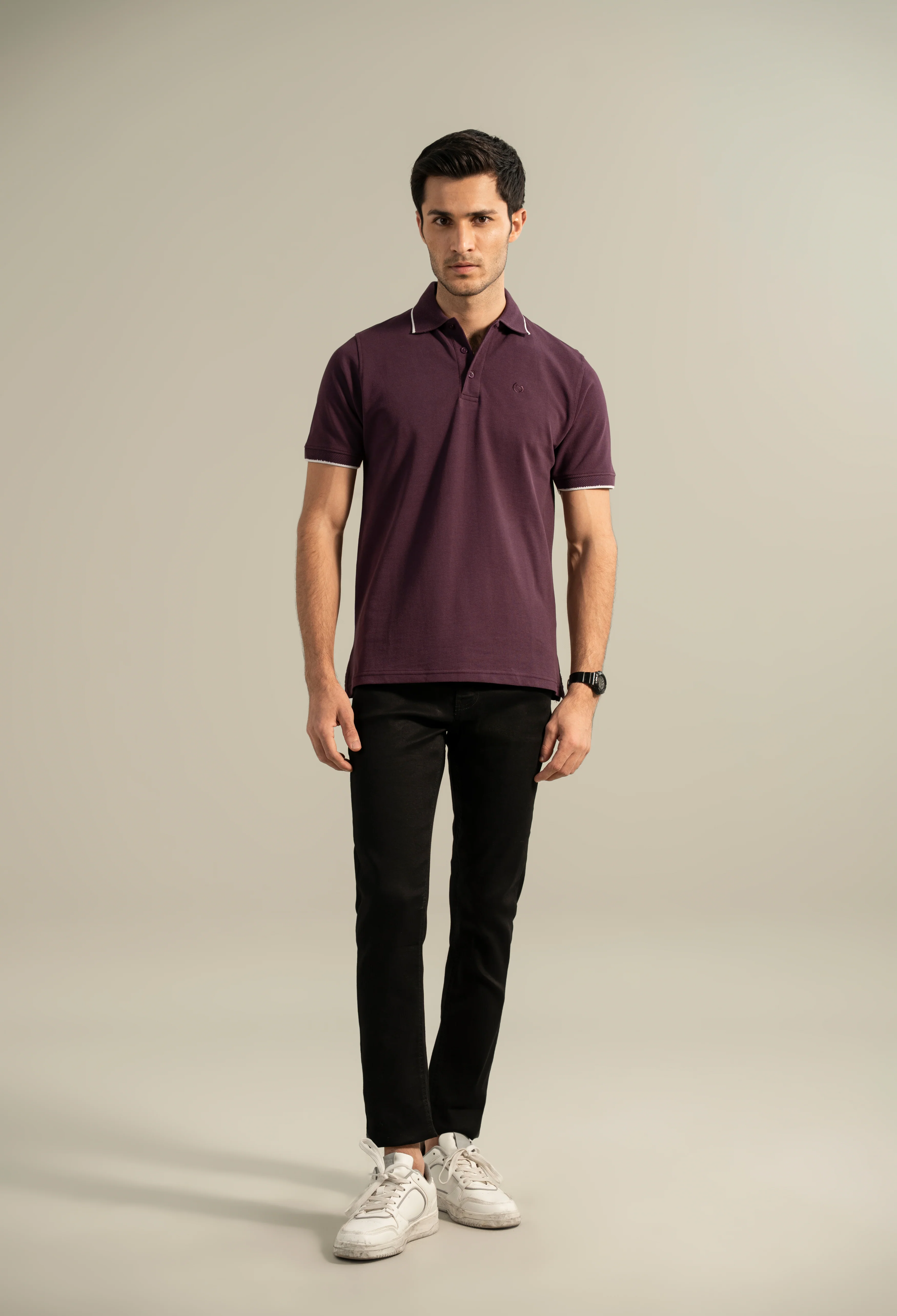 Wine Purple Polo - Image 5